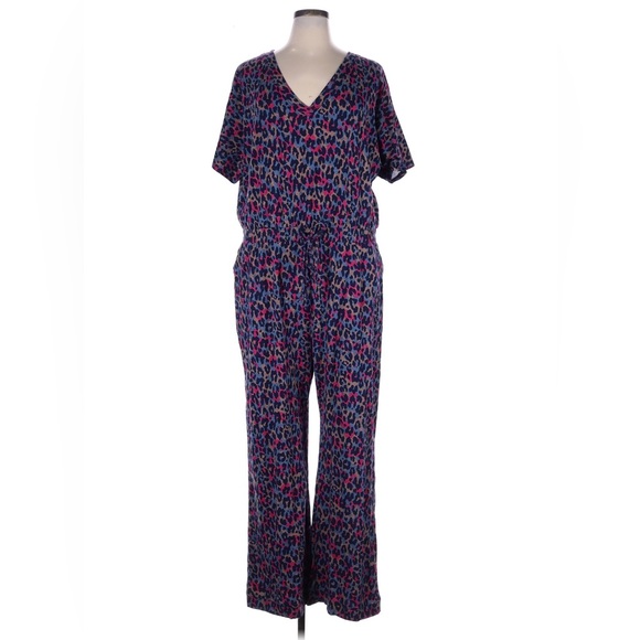 Pact Pants - PACT Organic Cotton Jumpsuit Romper Animal Print XXL